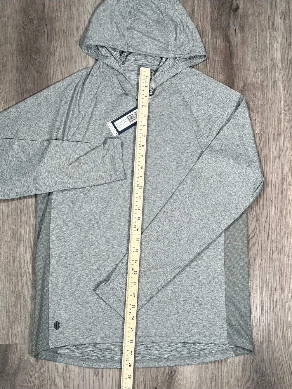 New Holderness & Bourne Dunbar Pullover Mens M Heathered Ivy Gray Golf Hoodie